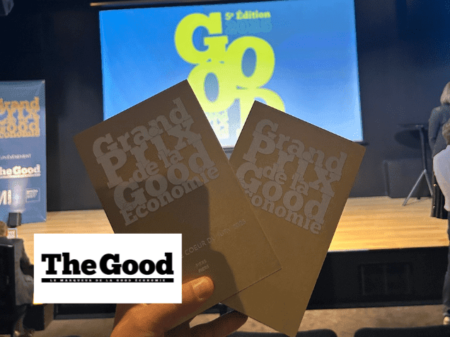 🥇🥇Double trophée OR – Grand Prix de la Good Economie catégorie Social et Prix coup de 🤍 du Jury !